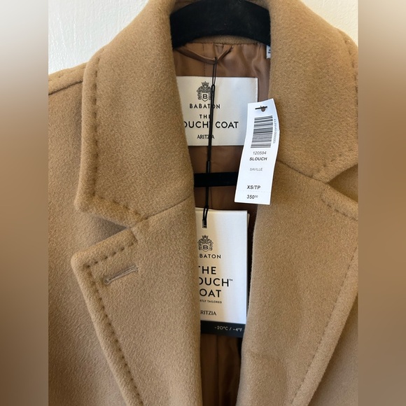 NWT Aritzia Babaton The Slouch™ Coat - Wool Cashmere - Picture 7 of 8